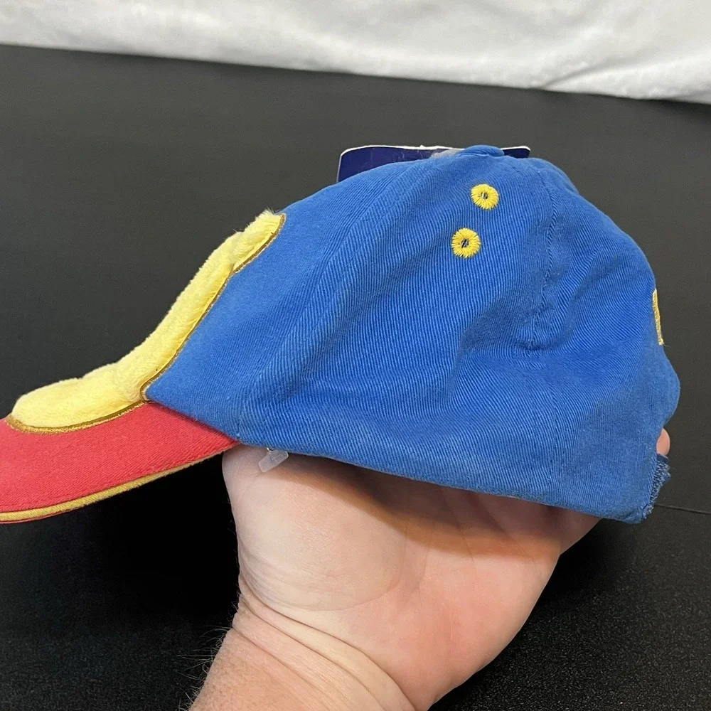 Vtg Disney Winnie Pooh Face Bear Hat Baseball Cap Disney Youth Kids Child Size